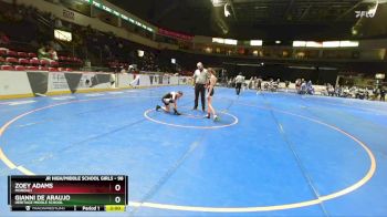 98 lbs Round 5 - Zoey Adams, Morenci vs Gianni De Araujo, Heritage Middle School