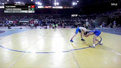 120 lbs Champ. Round 3 - Ilan Shank, Nampa vs Justus Peregrina, Coeur D Alene
