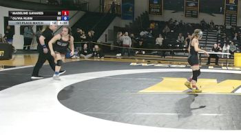 103 lbs 1st Place Match - Madeline Gavares, Ursinus vs Olivia Klein, East Stroudsburg University