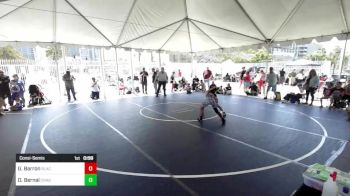 86 lbs Consolation - Gunner Barron, BlackCat WC vs Daniel Bernal, Chagolla Trained WC