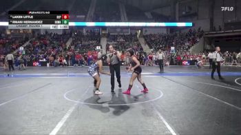 110 lbs Champ. Round 1 - Laken Little, South Central Punisher vs Rmani Hernandez, Dodge City Wrestling Academy