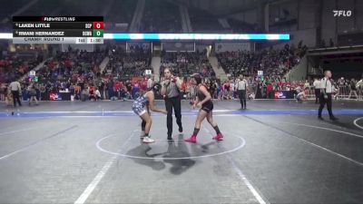 110 lbs Champ. Round 1 - Laken Little, South Central Punisher vs Rmani Hernandez, Dodge City Wrestling Academy