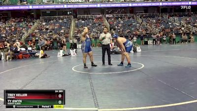 2A 285 lbs Cons. Round 2 - Ty Gwyn, North Surry vs Trey Keller, Maiden