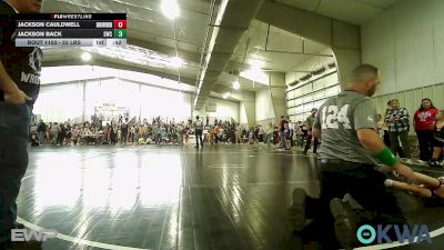 52 lbs Round Of 16 - Jackson Cauldwell, Skiatook Youth Wrestling vs Jackson Back, Salina Wrestling Club