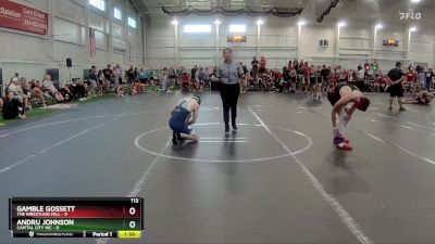 113 lbs Round 2 (6 Team) - Gamble Gossett, The Wrestling Mill vs Andru Johnson, Capital City WC