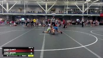 96 lbs Round 9 (10 Team) - Ayden Clancy, RedNose vs Corey Brown, Headhunters