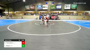 155 lbs Semifinal - Emma Thompson, Northside Wrestling Academy vs Layla Wood, Nebraska Wrestling Academy