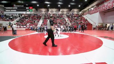 HS 110 lbs Champ. Round 2 - Hannah Lopez, WESTMOORE vs Emjay Marez, Garden City HS