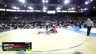 4A 220 lbs Semifinal - Garrett Vail, Minico vs Zahne Ruiz, Twin Falls