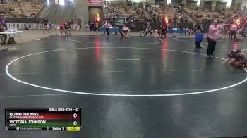 82 lbs Quarterfinal - Quinn Thomas, Blackman Wrestling Club vs Victoria Johnson, TCWC