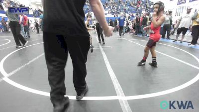 64 lbs Round Of 16 - Alexander Byas, Carl Albert vs Jameson Cartwright, Midwest City Bombers Youth Wrestling Club