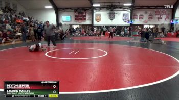 57-63 lbs Quarterfinal - Peyton Septer, Southern Iowa Outlaws vs Landon Manley, Camp Point Youth Wrestling