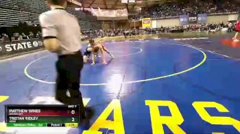 1 lbs Quarterfinal - Matthew Wines, Davenport vs Tristan Ridley, Adna