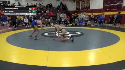 113 lbs Champ. Round 1 - Drew Murante, IC Catholic Prep vs Jett Kline, Stillwater