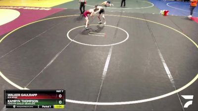 110 lbs Semifinal - Kamryn Thompson, Fosston-Bagley Brawlers vs Walker Gaulrapp, Elk River