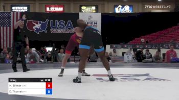 125 kg Semis - Hayden Zillmer, Gopher Wrestling Club - RTC vs Demertius Thomas, Pittsburgh Wrestling Club