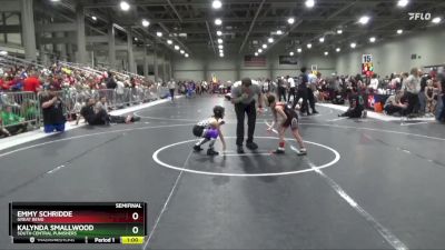 55 lbs Semifinal - Emmy Schridde, Great Bend vs Kalynda Smallwood, South Central Punishers
