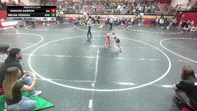 62 lbs Champ. Round 1 - Augusta Dawson, Idaho vs Melina Pedraza, Kimberly Bulldog Wrestling Club