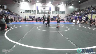 52 lbs Rr Rnd 1 - Levi Hughart, Raw Wrestling Club vs Luke Pelayo, Bristow Elementary Wrestling Club