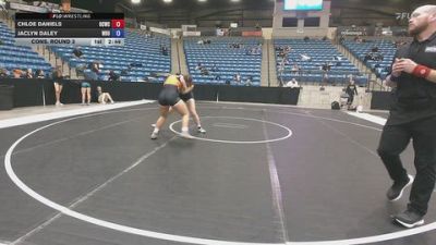 180 lbs Cons. Round 3 - Jaclyn Daley, Wayland Baptist University vs Chloe Daniels, OSU Cowgirl Wrestling Club