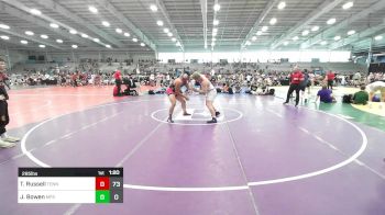 285 lbs Rr Rnd 1 - Tyson Russell, Tennessee Wrestling Academy vs Javonte Bowen, MF Savages