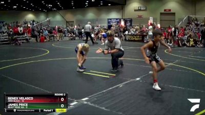 65 lbs Round 2 (6 Team) - Benex Velasco, Ares Black vs James Price, Beast Mode WA