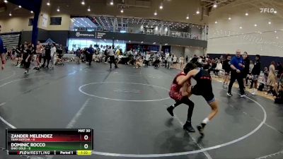 72 lbs Round 6 (8 Team) - Zander Melendez, Team Gotcha vs Dominic Rocco, Ohio Gold