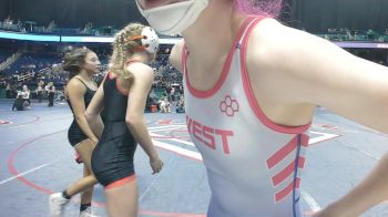 5A - 100 lbs Quarterfinal - Perry Yeatts, Currituck County vs Sara Morgan, West Henderson High School