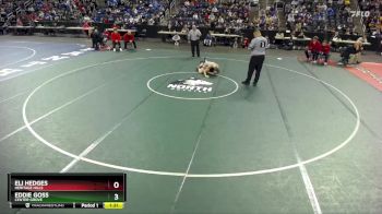 132 lbs Champ. Round 1 - Eli Hedges, Heritage Hills vs Eddie Goss, Center Grove