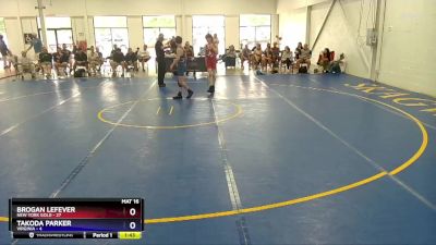 106 lbs Placement Matches (16 Team) - Brogan Lefever, New York Gold vs Takoda Parker, Virginia