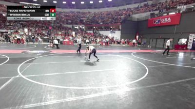 88 lbs Cons. Round 3 - Lucas Hafermann, Marshfield vs Weston Braun, Viroqua
