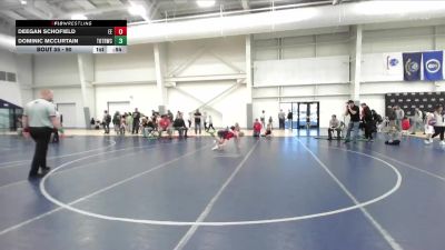 90 lbs Cons. Round 1 - Dominic McCurtain, Top Of The Rock Wrestling Club vs Deegan Schofield, Evanston Elite