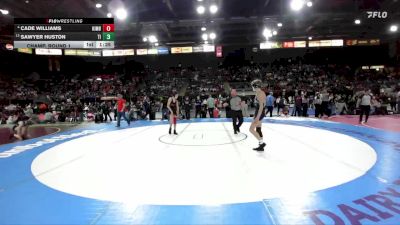 4A 120 lbs Champ. Round 1 - Sawyer Huston, Timberlake vs Cade Williams, Kimberly
