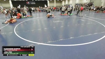 150 lbs Cons. Round 10 - Josh Fish, Westlake Wrestling Club vs Alexander Barros, Best Trained Wrestling