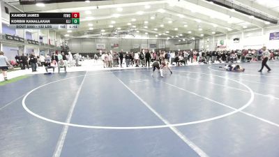 132 lbs Champ. Rd Of 32 - Xander James, Franklin Central Wrestling Club vs Korbin Kanallakan, Illinois