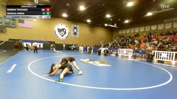 125 lbs Champ. Round 2 - Mariah Taguada, Caruthers vs Natalia Ojeda, Pioneer Valley