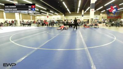 215 lbs Consi Of 4 - Cael Barber, Texans Wrestling Club vs Esteban Karr, RGV Warrior Wrestling Club