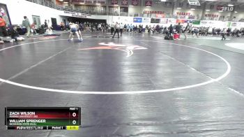 149 lbs Cons. Round 1 - Zach Wilson, Marian University (IN) vs William Sprenger, Dickinson State (N.D.)