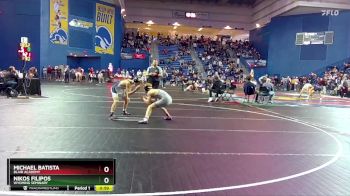 113 lbs Cons. Round 7 - Michael Batista, Blair Academy vs Nikos Filipos, Wyoming Seminary