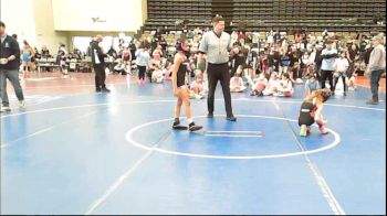 65 lbs Rr Rnd 3 - Brynn Lincoln, NewWhale Teel - Girls vs Tyanna Evans, MGW Black Widows - Girls