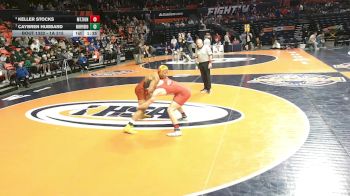 1A 215 lbs Cons. Round 3 - Keller Stocks, Mt. Zion vs Caybren Hubbard, Murphysboro