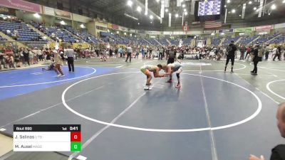 144 lbs 2nd Place - Jaxsen Salinas, U Town Hammers vs Matt Ausel, Mason HS