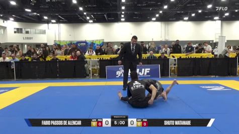 Shuto Watanabe vs Fabio Passos De Alencar 2025 World IBJJF Jiu-Jitsu No-Gi Championship