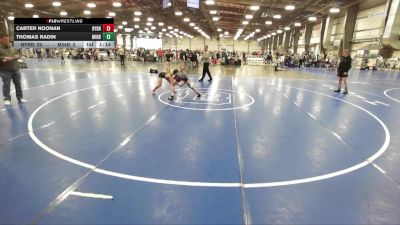 92 lbs Round 3 (12pm Friday) - Carter Noonan, Backyard Brawlers vs Thomas Radin, Minion Black