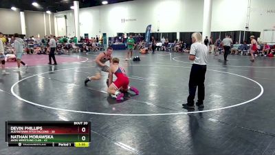 190 lbs Round 4 (10 Team) - Devin Phillips, Austintown Fitch Falcons vs Nathan Morawska, Avon Wrestling Club