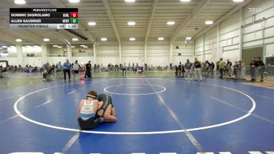 100 lbs Quarterfinal - Dominic DiGirolamo, Burlington vs Allen Gaudenzi, Newtown