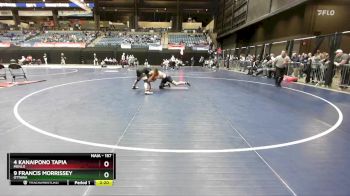 157 lbs Cons. Round 5 - 4 Kanaipono Tapia, Menlo vs 9 Francis Morrissey, Ottawa