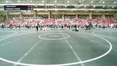 130 lbs 1st Place Match - Lewis Davis, Honey Badger vs Dominick Turner, STL Warrior