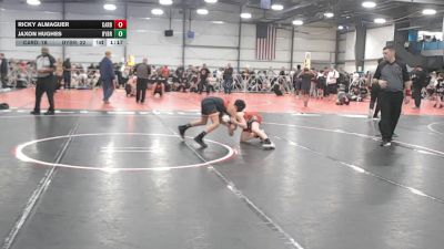 88 lbs Round 4 - 2:15pm Saturday - Ricky Almaguer, Cali Red vs Jaxon Hughes, Backyard Brawlers