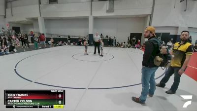 60 lbs Cons. Round 2 - Troy Franks, Jflo Trained vs Carter Colson, West Amarillo Wrestling Club